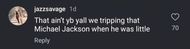 Instagram user's comment on Yaya's post